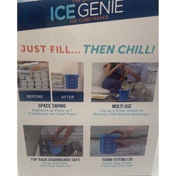 Original Ice Genie Ice Cube Maker Holds Up 120 Cubes Saves Space New Open Box - Picture 4 of 4